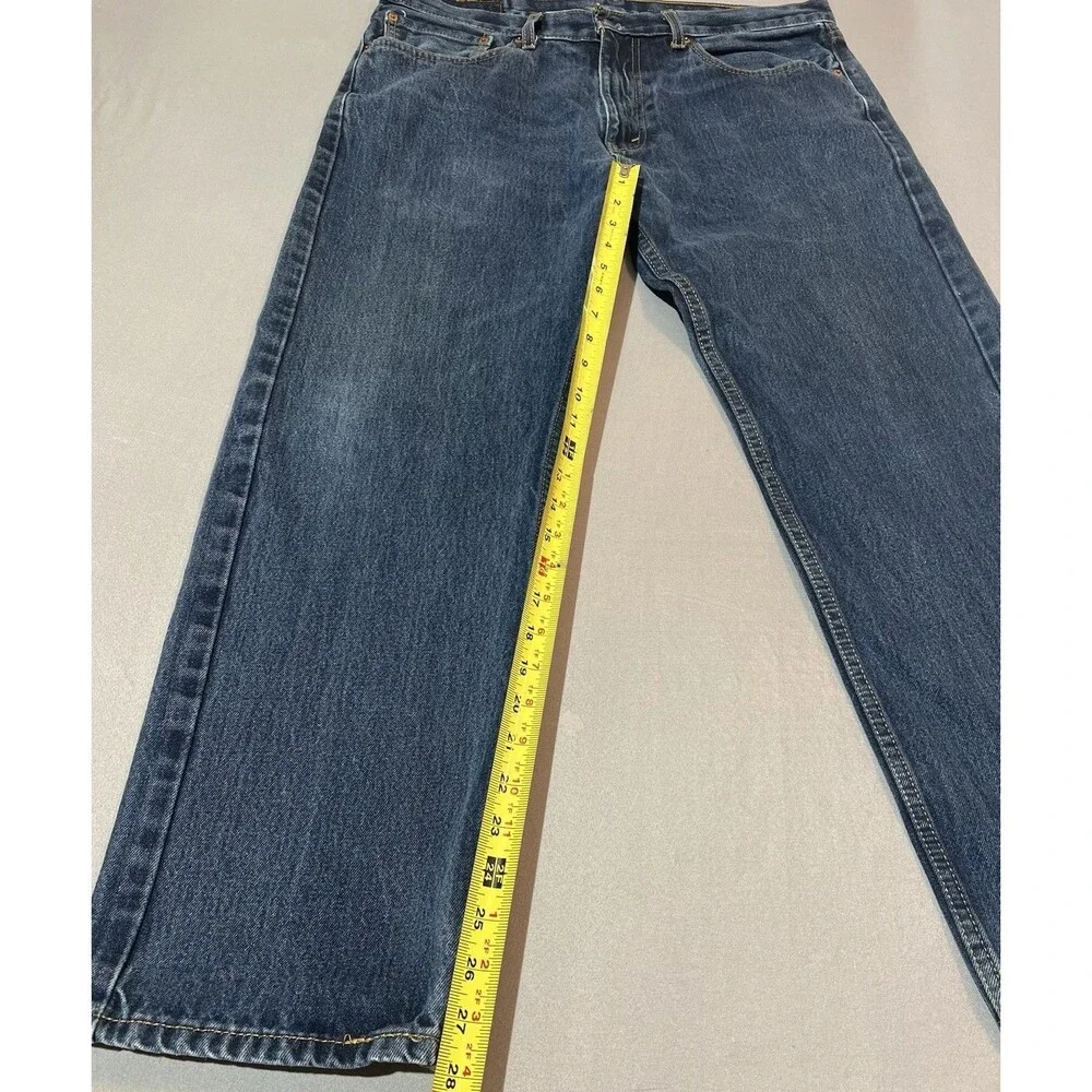 Levis Jeans Mens Size 36 x 30 Blue Denim 505 Straight Leg Regular Fit 5-Pocket